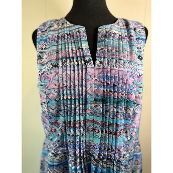 Rabbit Rabbit Rabbit Designs Women's Aztec Print Dress, Size 12 - Picture 1 of 8
